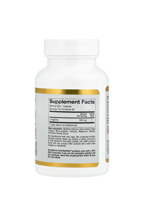 L-arginine 500 mcg 60 Kapsül