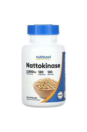 Nattokinase 2,000FU, 120 Kapsül - Gluten Free