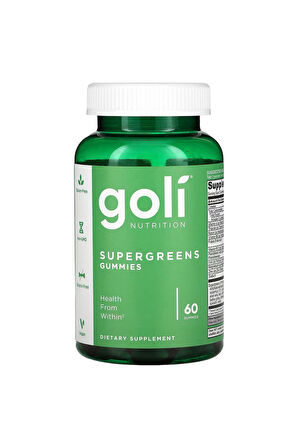 Goli Nutrition, Supergreens Gummies, 60 Gummies