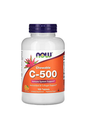 Now Foods chewable c-500 portakal 100 tablets