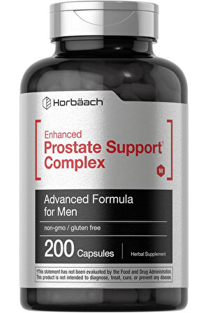 Horbäach Enhanced Prostate Supplement For Men | 200 Kapsül