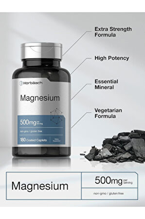 Horbäach Magnesium 500 Mg | 180 Kapsül