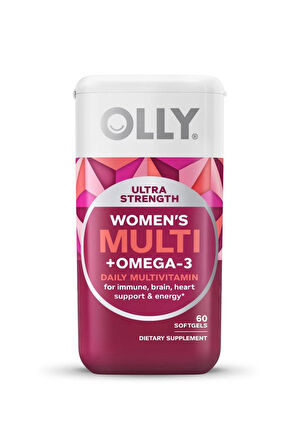 OLLY Ultra Strength Women's Multi & Omega-3 60 Softgels