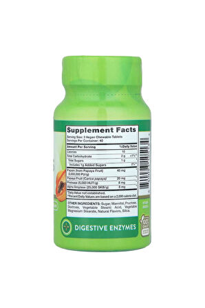 Chewable Papaya Enzymes, Natural Tropical, 120 Chewable Tablets