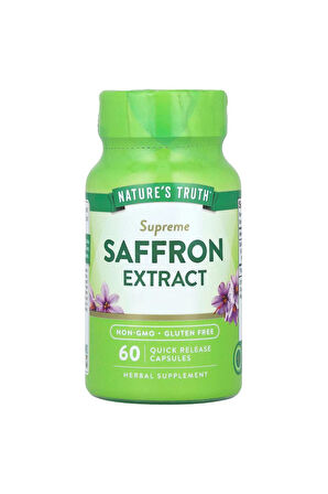 Supreme Saffron Extract, 60 Quick Release Capsules