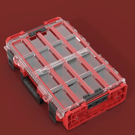 Qbrick System One Organizer Xl 2.0 Long Bin Red Ultra Hd Custom Uzun Bölmeli Organizer