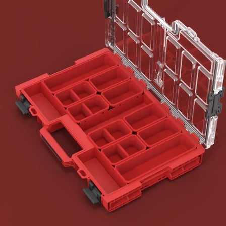Qbrick System ONE Organizer L 2.0 RED ULTRA HD Bölmeli Organizer Kutu