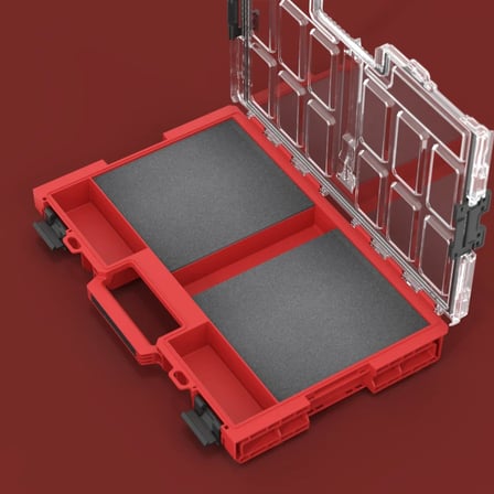 Qbrick System ONE Organizer L 2.0 Multilayer Foam Inserts RED ULTRA HD Sünger Dolgulu Organizer