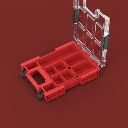 Qbrick System ONE Organizer M 2.0 RED ULTRA HD Bölmeli Organizer Kutu