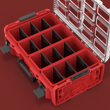 Qbrick System ONE Organizer 2XL 2.0 RED ULTRA HD Custom Adapter Promo Adaptörlü Organizer