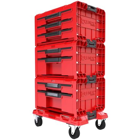 Qbrick System PRO Drawer Workshop Set 3 2.0 RED ULTRA HD Çekmeceli Takım Çantası Seti