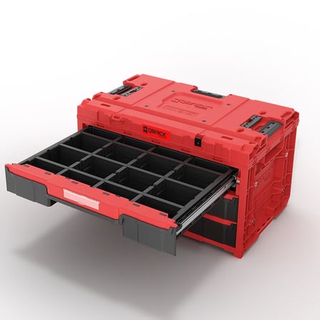 Qbrick System ONE Drawer 3 Toolbox 2.0 RED ULTRA HD Çekmeceli Takım Çantası
