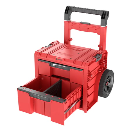 Qbrick System PRO Cart 2.0 Plus Drawer 2 RED ULTRA HD Custom Tekerlekli Takım Çantası
