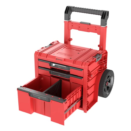 Qbrick System PRO Cart 2.0 Plus Drawer 3 RED ULTRA HD Custom Tekerlekli Takım Çantası