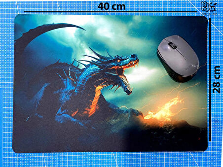 Rakkun Shop - Dragon Baskılı Mouse Pad (28x40 cm)