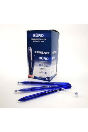 20 Adet Pensan 2270 Büro 1.0 mm Mavi Tükenmez Kalem BallPoint