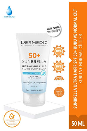 SUNBRELLA ULTRA HAFİF SPF 50+ KURU NORMAL CİLT 40 ML