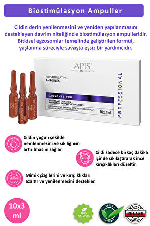 Yaşlanma Karşıtı EXOSOMES PRO Bitkisel Ampul 10 x 3ml