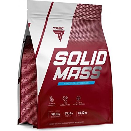 Trec Solid Mass Karbonhidrat Tozu 3000 gr - Çilek Aromalı