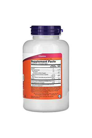 Now Foods chewable c-500 portakal 100 tablets