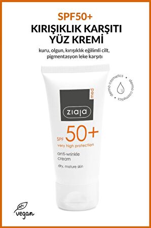 Med Spf 50 Kırışıklık Karşıtı Krem Dermotolojik Formül 50 ml