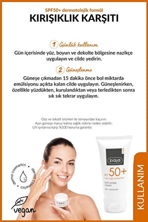 Med Spf 50 Kırışıklık Karşıtı Krem Dermotolojik Formül 50 ml