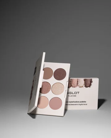 INGLOT PLAYINN Loca Mocca 6’lı Göz Farı Paleti – Kahve & Bej Tonları, Mat ve Işıltılı Bitiş