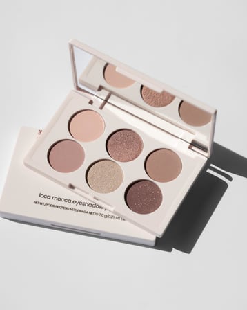 INGLOT PLAYINN Loca Mocca 6’lı Göz Farı Paleti – Kahve & Bej Tonları, Mat ve Işıltılı Bitiş