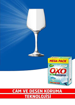 Oxo 120 Adet Bulaşık Makinesi Tableti Mega Paket Deterjan Hepsi Bir Arada