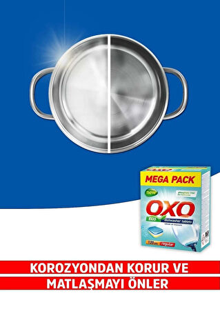 Oxo 120 Adet Bulaşık Makinesi Tableti Mega Paket Deterjan Hepsi Bir Arada