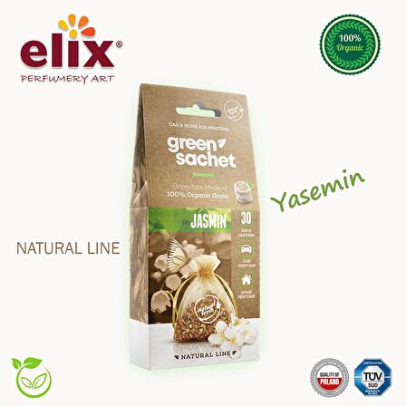 ELIX Natural Ahşap Granüllere Emdirilmiş Özel Aromalı Koku - Yasemin