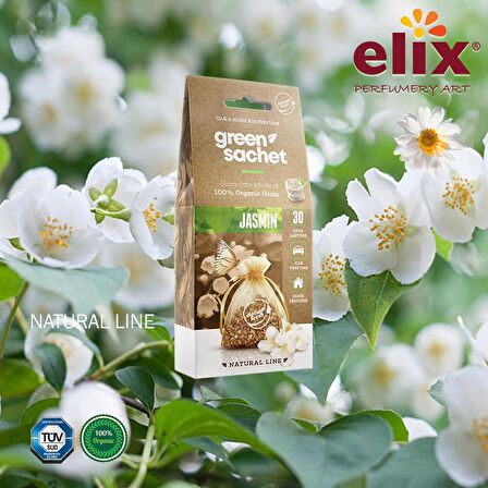 ELIX Natural Ahşap Granüllere Emdirilmiş Özel Aromalı Koku - Yasemin