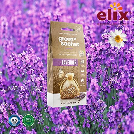 ELIX Natural Ahşap Granüllere Emdirilmiş Özel Aromalı Koku - Lavanta