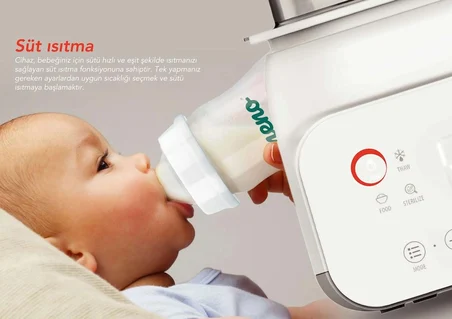 Neno Vita 5’i 1 Arada Sterilizatör ve Biberon Isıtıcı Süt Isıtma Çözündürme Fonksiyonlu