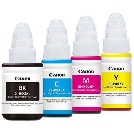 Canon GI-490BK  Kutusuz Siyah Orjinal Mürekkep