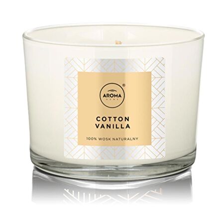 Aroma Home Elegance Kokulu Mum Cotton Vanilla  115gr.