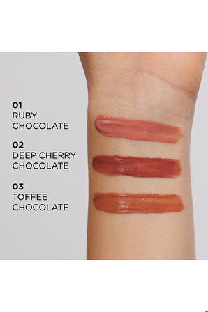 EVELİNE CHOCO GLAMOUR VINYL GLOSS LIP LIQUID N03