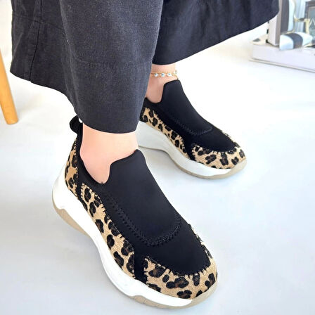 Kendy Leopar Süet Spor Ayakkabı