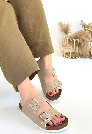 Rıno Ten Nubuk Terlik