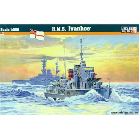1/500 HMS (Ivanhoe) Zırhlı Gemi Maketi, Mister Craft S099