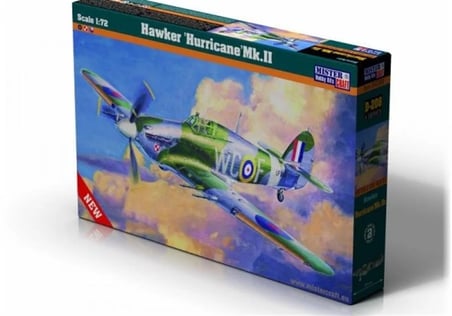 Mistercraft Hawker Hurricane Mk.II Savaş Uçağı Maketi 1/72 Gri
