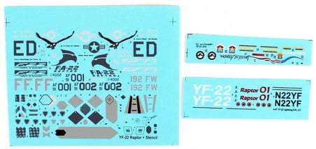 1/72 YF-22 Lightning II Savaş Uçağı Maketi, Mister Craft F007