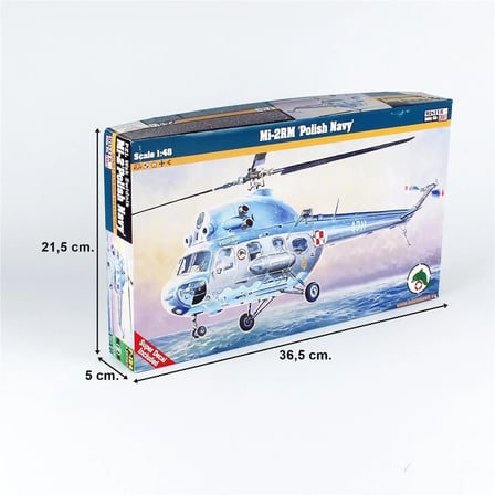 1/48 Mi-2 RM (Polonya Donanması) Askeri Helikopter Maketi, Mister Craft F154