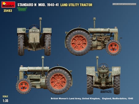MiniArt 35463 1:35 Arazi Traktörü Standart N “Yeşil” Mod. 1940-41