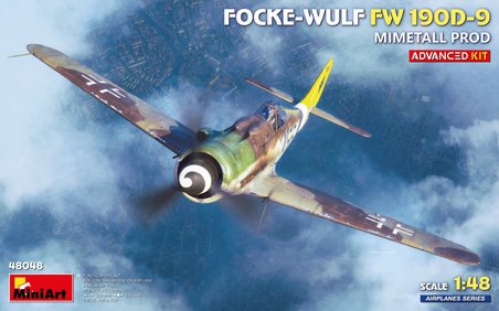 MiniArt 48048 1:48 Focke-Wulf Fw 190D-9. Mimetall Üretimi İleri Düzey Uçak Kiti