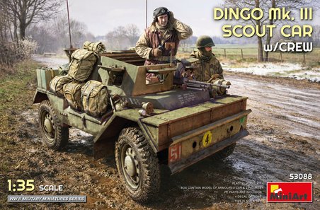 MiniArt 53088 1:35 Dingo Mk. III Keşif Aracı (Mürettebatıyla birlikte)