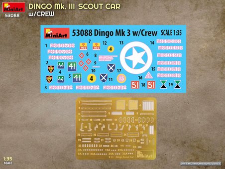 MiniArt 53088 1:35 Dingo Mk. III Keşif Aracı (Mürettebatıyla birlikte)