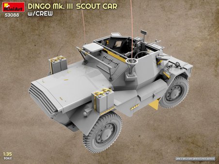 MiniArt 53088 1:35 Dingo Mk. III Keşif Aracı (Mürettebatıyla birlikte)