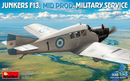 MiniArt 48011 1:48 Junkers F13. Ara Üretim Askeri Hizmet