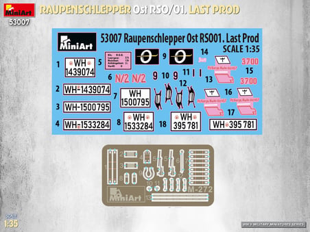 MiniArt 53007 1:35 Caterpillar Traktör East RSO/01. Son Üretim
